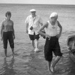Коля Головчинер: Встреча Г.Н.Караева на Чудском озере, 1960г.