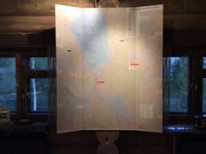 Карта-складень Чудского озера